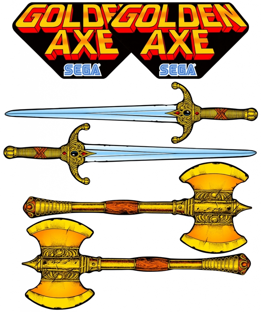 Golden Axe Side Art Set